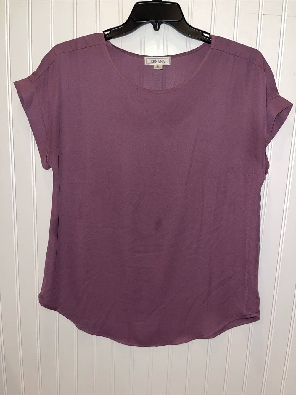Zenana Outfitters Dusty Mauve Short Sleeve Round Neck Top